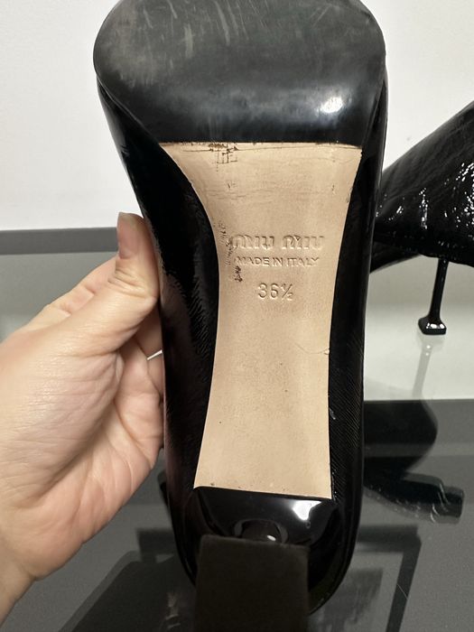 Напівсапожки лакові Miu miu