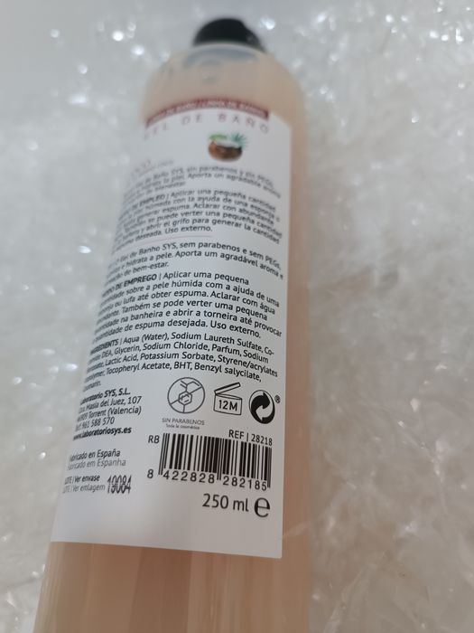 Gel de Banho SyS Coco 250 ml