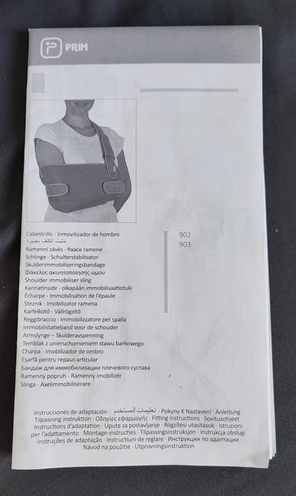 Suspensão de braço, imobilizador de ombro, como novo