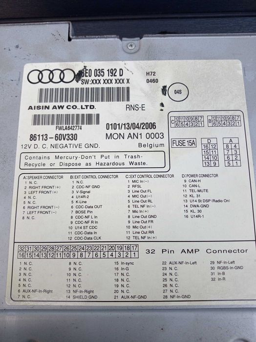 Audi A4 B7 Radio Nawigacja