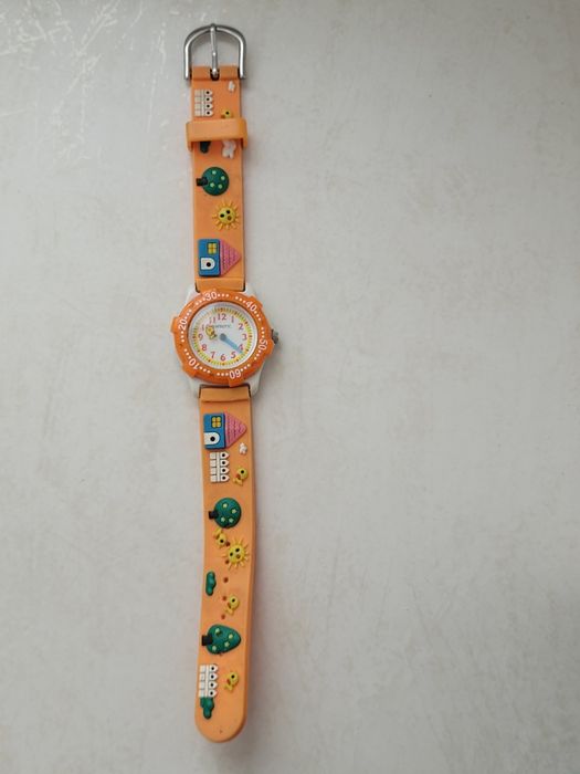 Zegarek dla dziecka na pasku pomarańczowy
