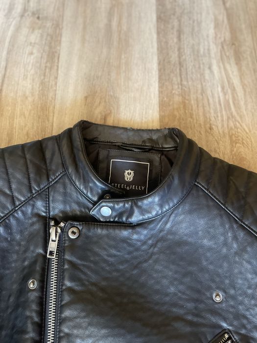 Skorzana ramoneska męska