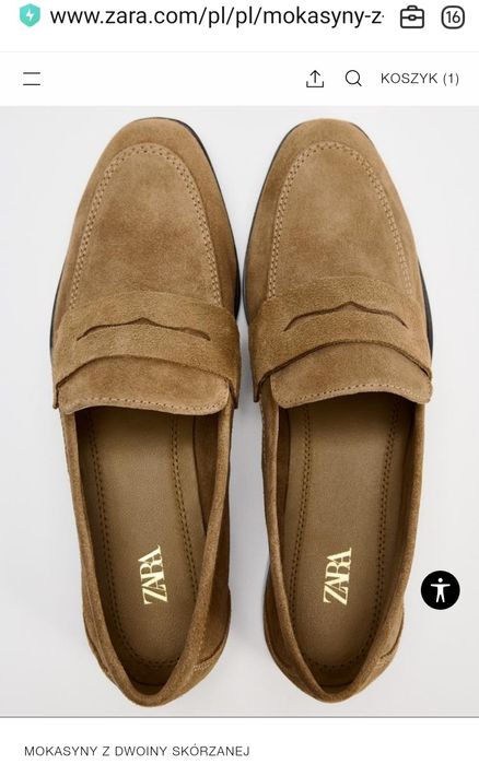 Лофери, мокасини, балетки , туфлі жіночі унісекс Зара ОРИГІНАЛ