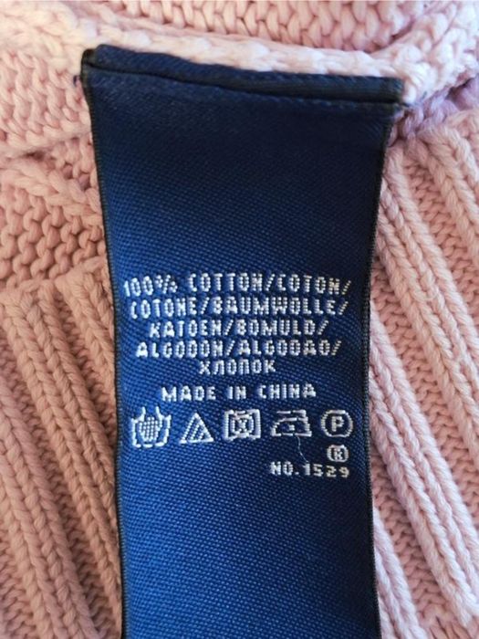 Хлопковый джемпер в косы RALPH LAUREN