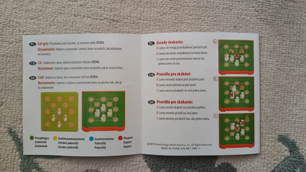 Gra Skaczące Lamy 40 Wyzwań Logiczna gra