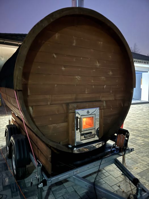 Wynajem Mobilna Sauna Balia Jacuzzi z dostawą, okazje imprezy, prezent