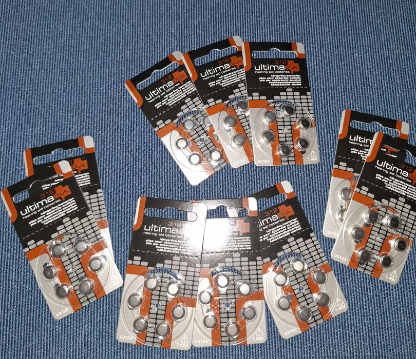 Baterie Ulitma 1.45 V do aparatów słuchowych.