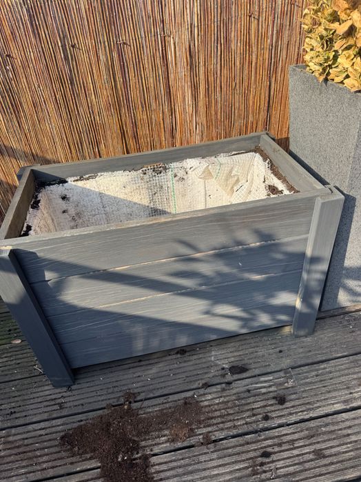 Skrzynka drewniana kwiaty