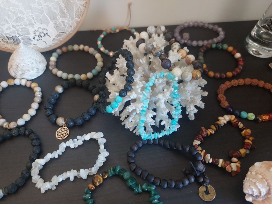 Pulseira de pedra natural