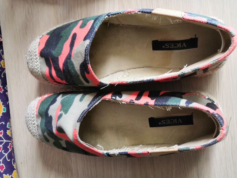 Espadryle moro letnie buty na koturnie