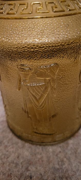 Stara szklana karafka wys. 21 cm.