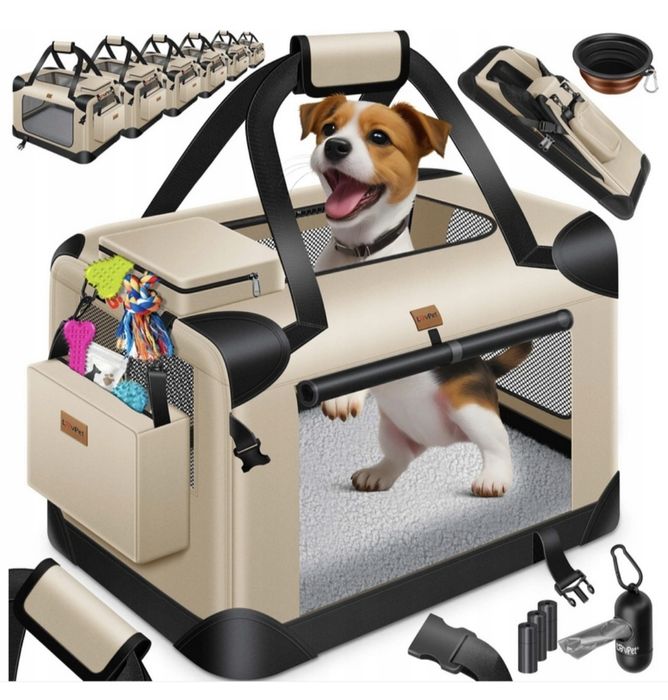 Składany transporter dla psa i kota