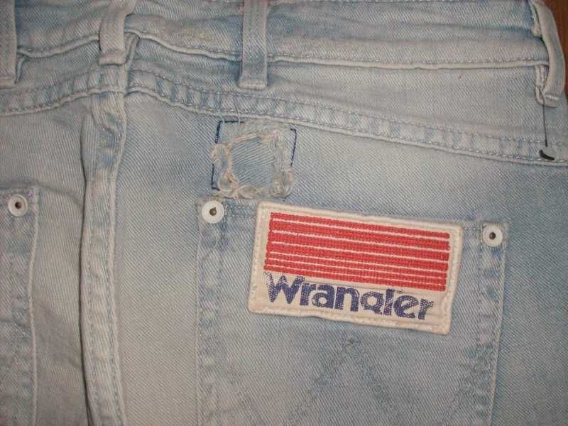 Spodnie jeansy Wrangler nowe "połatane" R.36