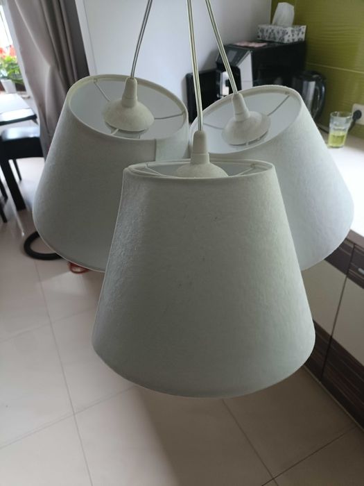 Lampa pokojowa, 3 abażury