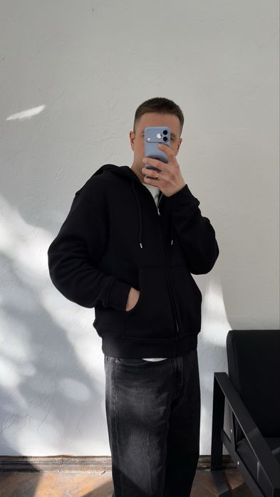НОВА ОРИГІНАЛ! Зіп худі H&M Relaxed на флісі