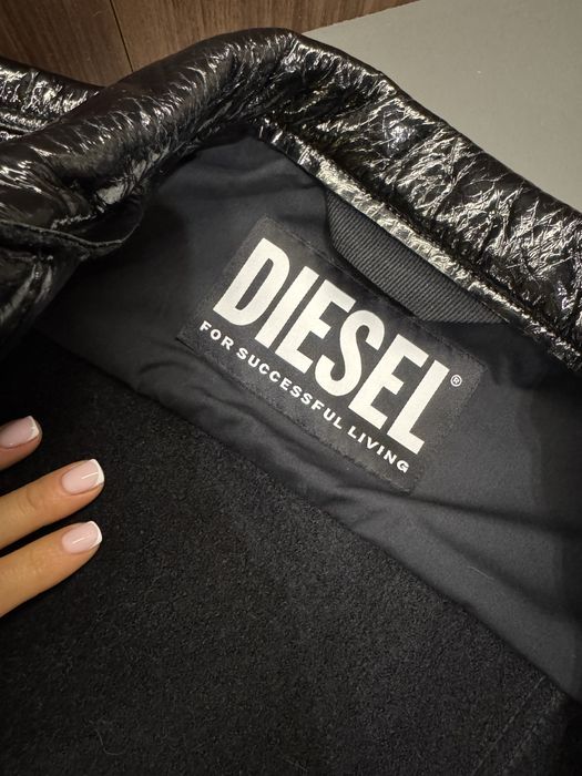 Жіноча шкіряна курточка Diesel off white heron preston Ace Gots label