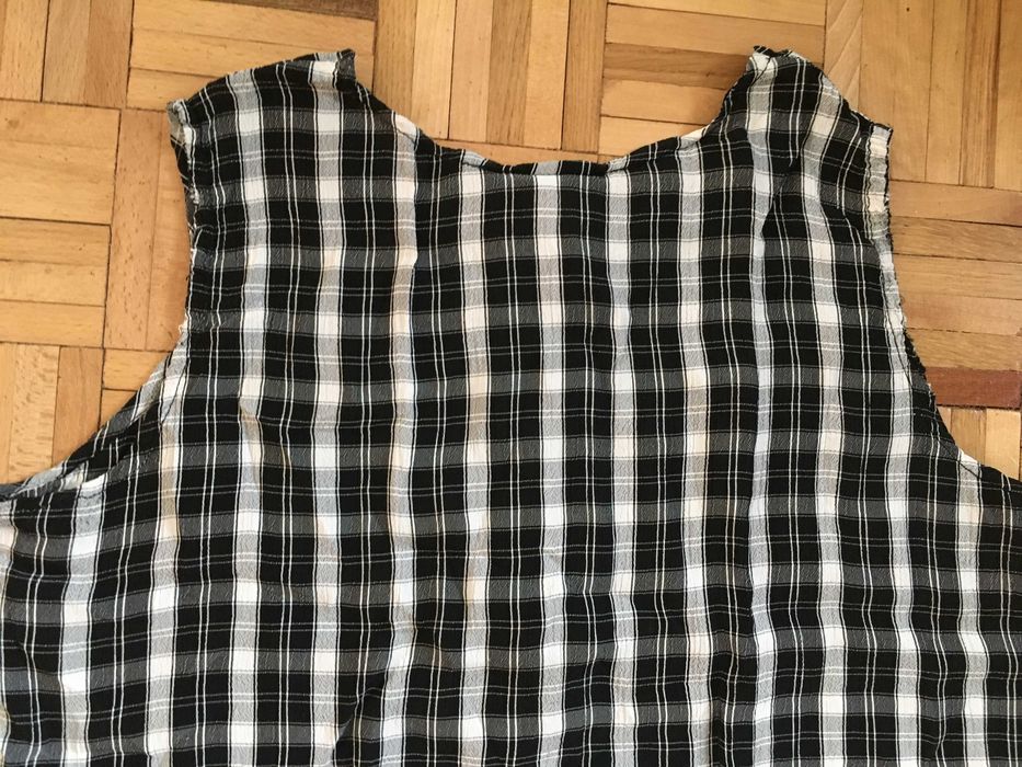 Lekka zapinana retro bluzka w kratkę vichy marki Ecco +