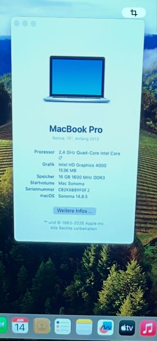 Macbook Pro A1398