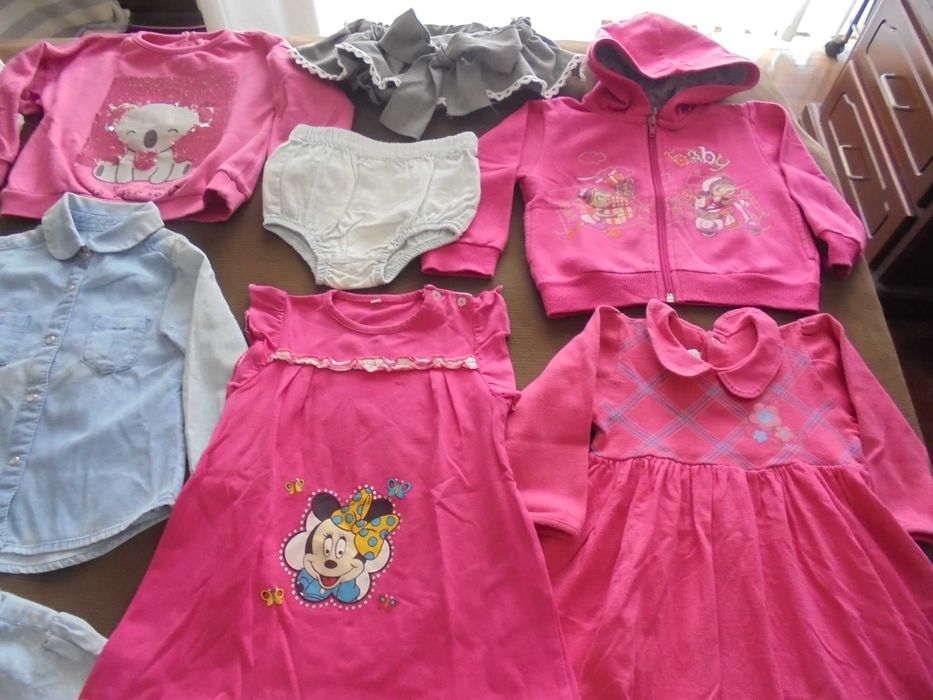 lote de roupa de menina bebé a boneca cor de rosa