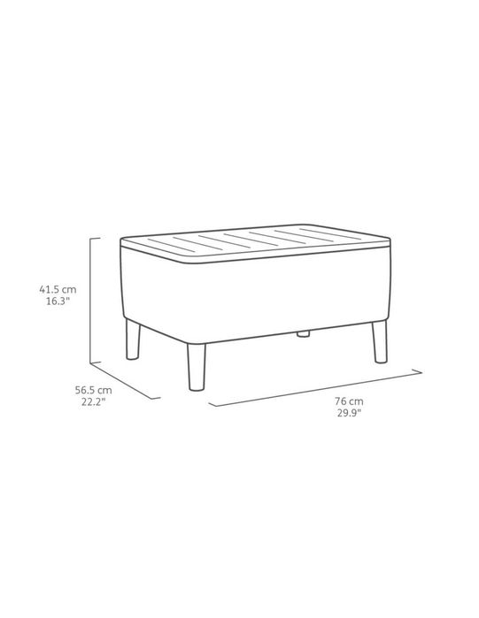 Meble ogrodowe SALEMO BOX Komplet mebli na taras 4os/5os balkon KOLORY