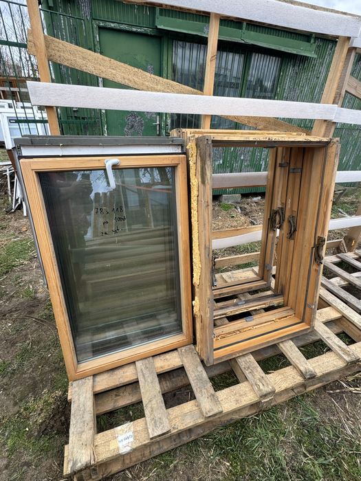 4x okna dachowe 78x118 w pakiecie lub na sztuki drewniane 2 szybowe