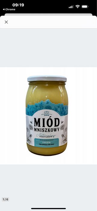 Miód mniszkowy z serca Mazur Pasieka Dziadka Ignacego 1,2kg zbior 2025