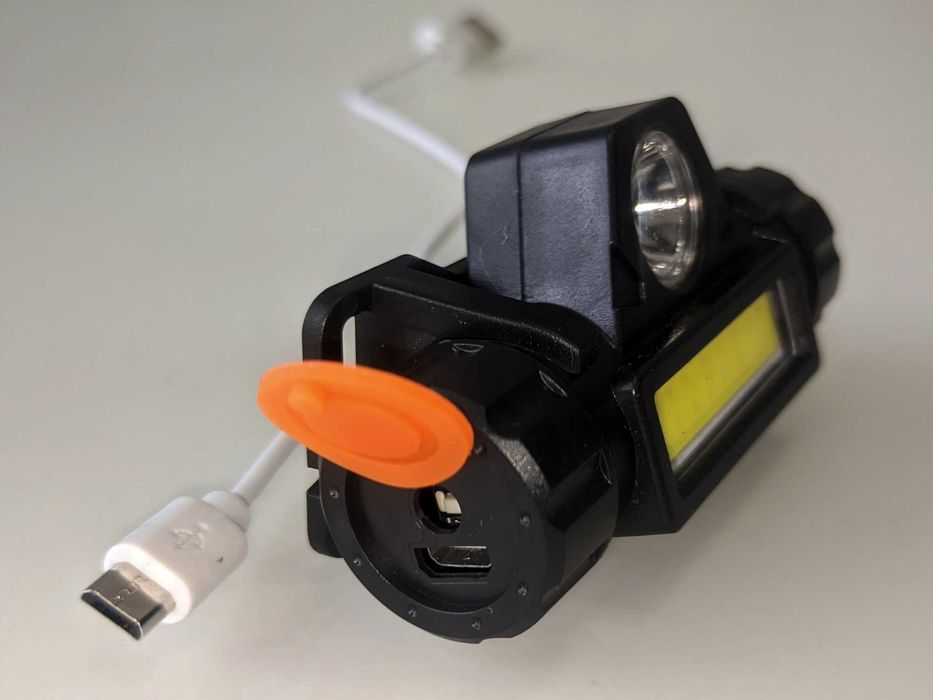 Lanterna de cabeça LED - bateria de lítio - magnética - NOVA