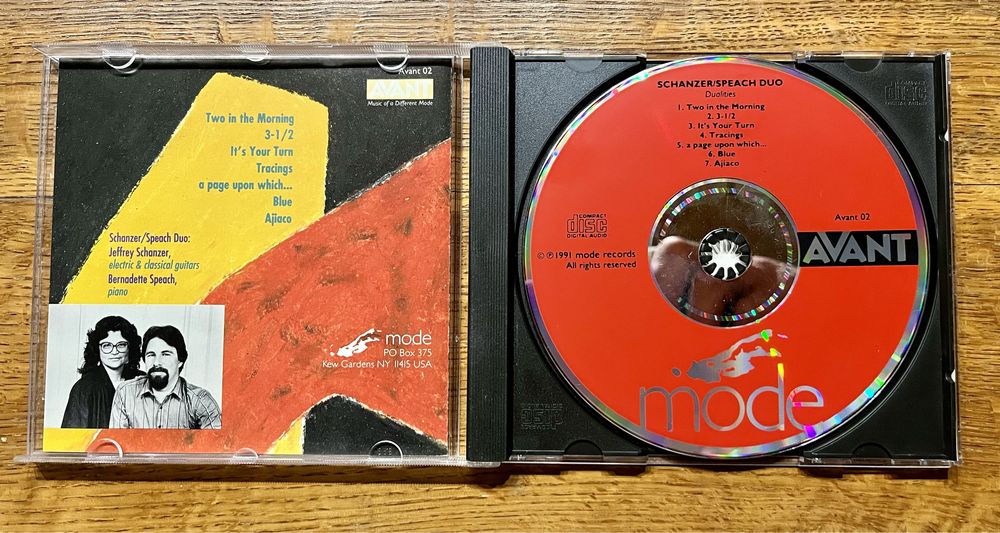 Schanzer Speach Dualities CD
