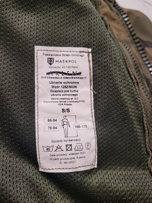 Ubranie ochronne Goratex nowy 128Z/MON rozmiar  S/S
