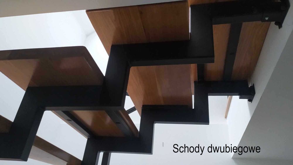 Schody metalowe wewnętrzne, klasyczne, nowoczesne, balustrady