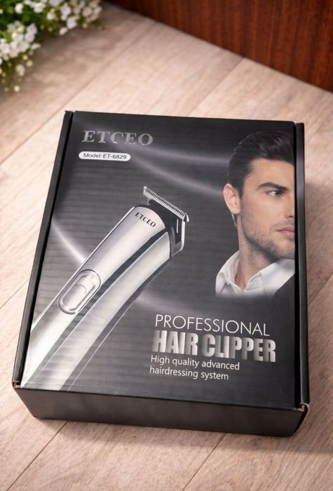 Професійний тример для волосся та бороди ETCEO ET-6829 (комплект з насадками)