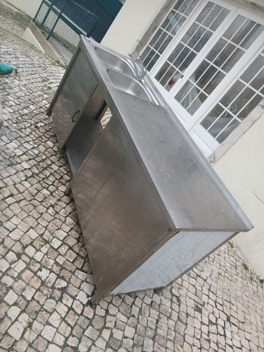 Vendo bancada inox