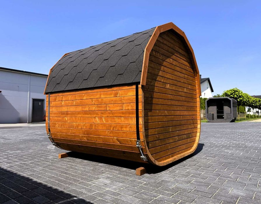 Sauna ogrodowa Grzybek Beczka 2m Dowolna Konfiguracja Nowość !