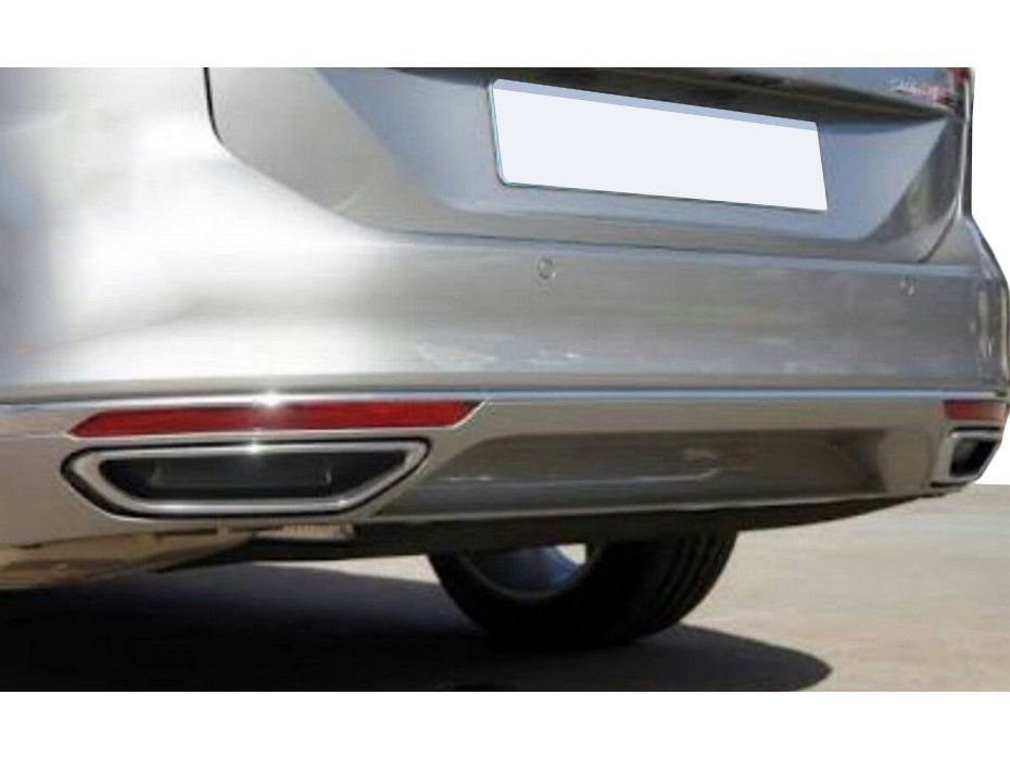 Volkswagen Passat B8 2015-2023 рр. Накладки імітація глушника SD/SW (2015-2018, 2 шт, нерж) Carmos - Турецька сталь