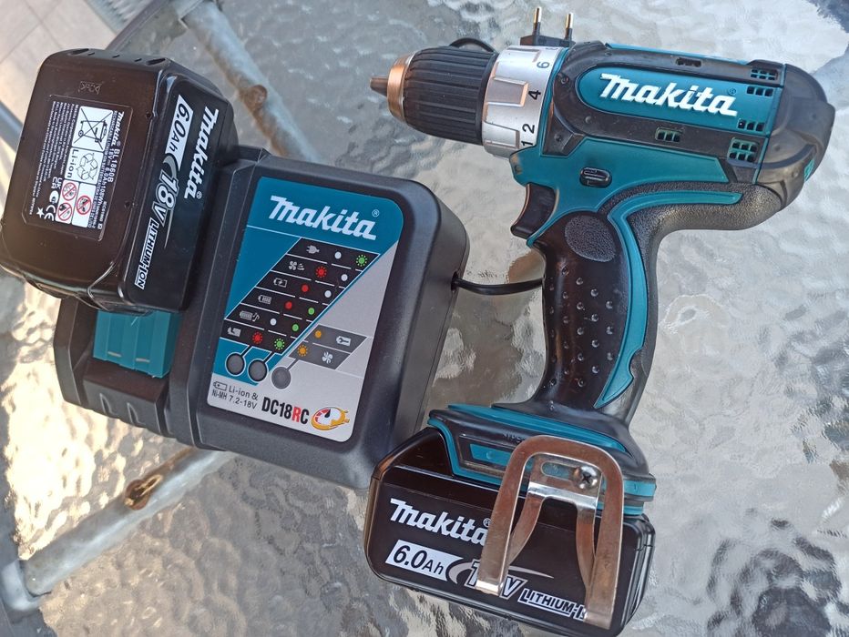 Zestaw Wkretarka MAKITA BDF452 + dwie baterie 6AH + ładowarka