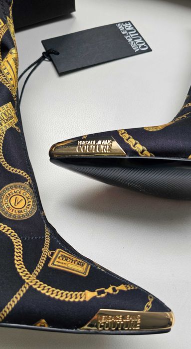 VERSACE orginalne botki roz 41