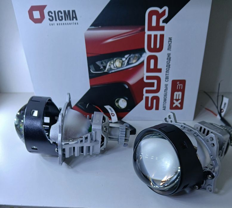 Лінзи в авто Led линзы в фары led biled Sigma super x3