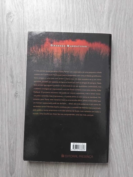 Livro Uma Escolha por Amor de Nicholas Sparks