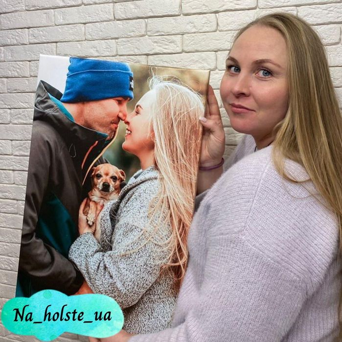 Друк картин на полотні, холсте по фото!Печать портрету.  Холст