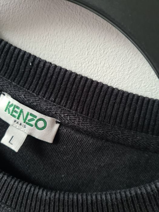 Bluza Kenzo Jungel czarna z logo M/L