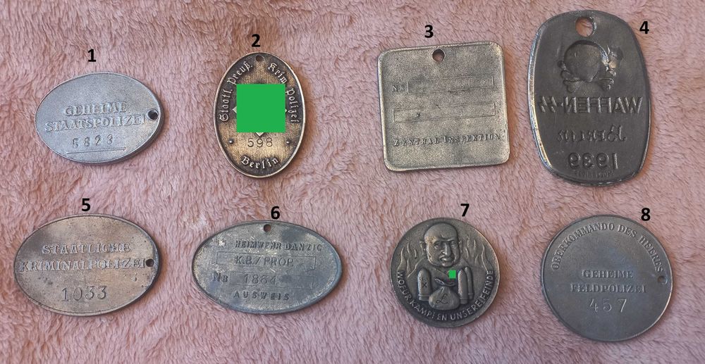 Жетоны Германия 3-й рейх Вермахт CC люфтваффе