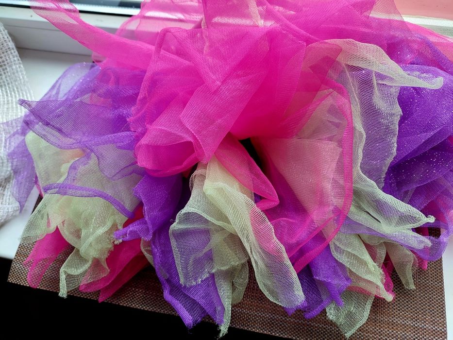 Spódniczka tutu tiulowa kolorowa