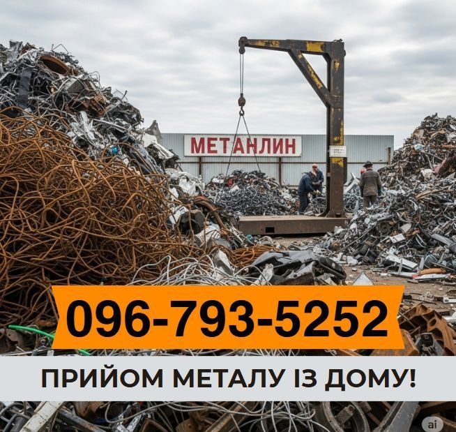 Вивіз із дому! Прием металлолома, металобрухт, метал дорого