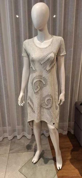 Szara długa sukienka Letticia – okazja! #4