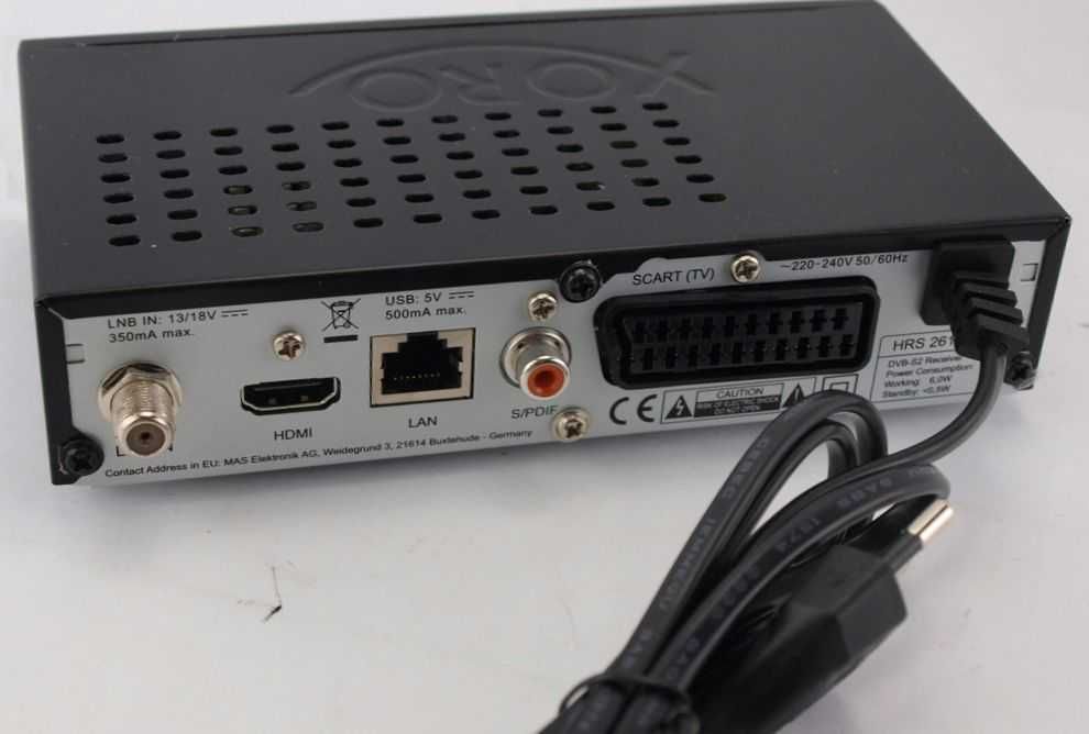 Tuner Satelitarny DVB-S/S2 Xoro HRS 2610 i inne
