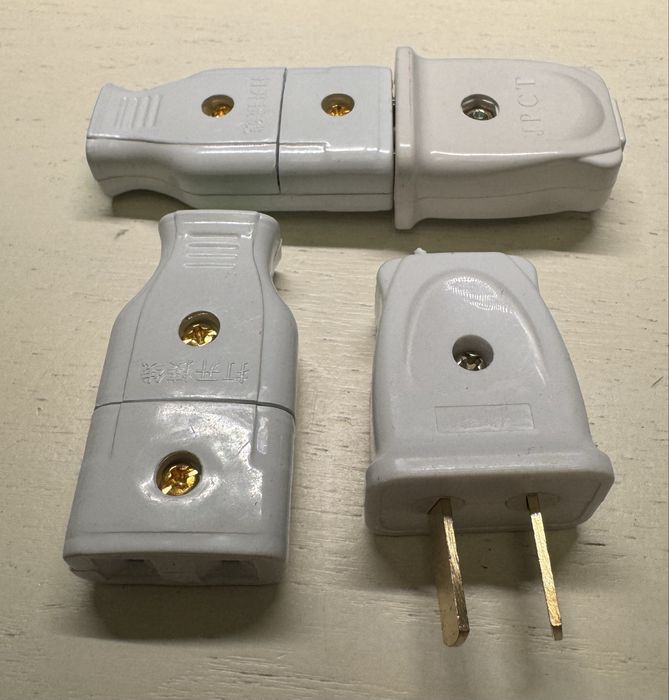 Разъем питания вилка разборная для подключения инвертора