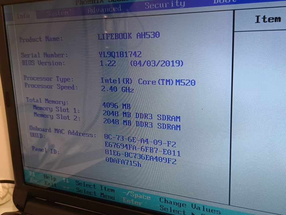 Procesor Intel i5 520M \ SLBU3 \ 2.4 GHz