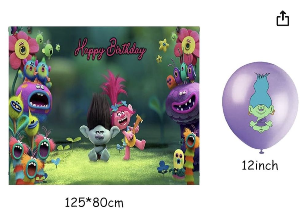 Artigos aniversario Trolls NOVO