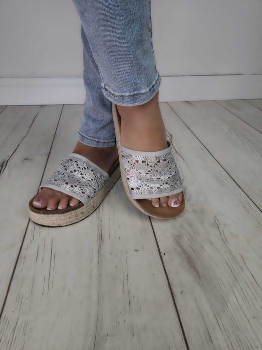 Klapki rozm 35-41 espadryle sandały damskie TU KUPUJESZ ROZMIAR 38