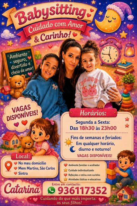 Babysitting Ocasional - Mamã Cate - LER ANÚNCIO!!